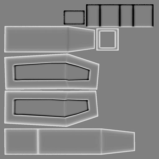 Baked Curvature Map